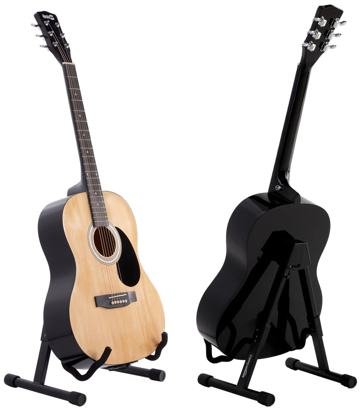 Adjustable Folding Guitar Stand with Padded Foam, Black R236357
