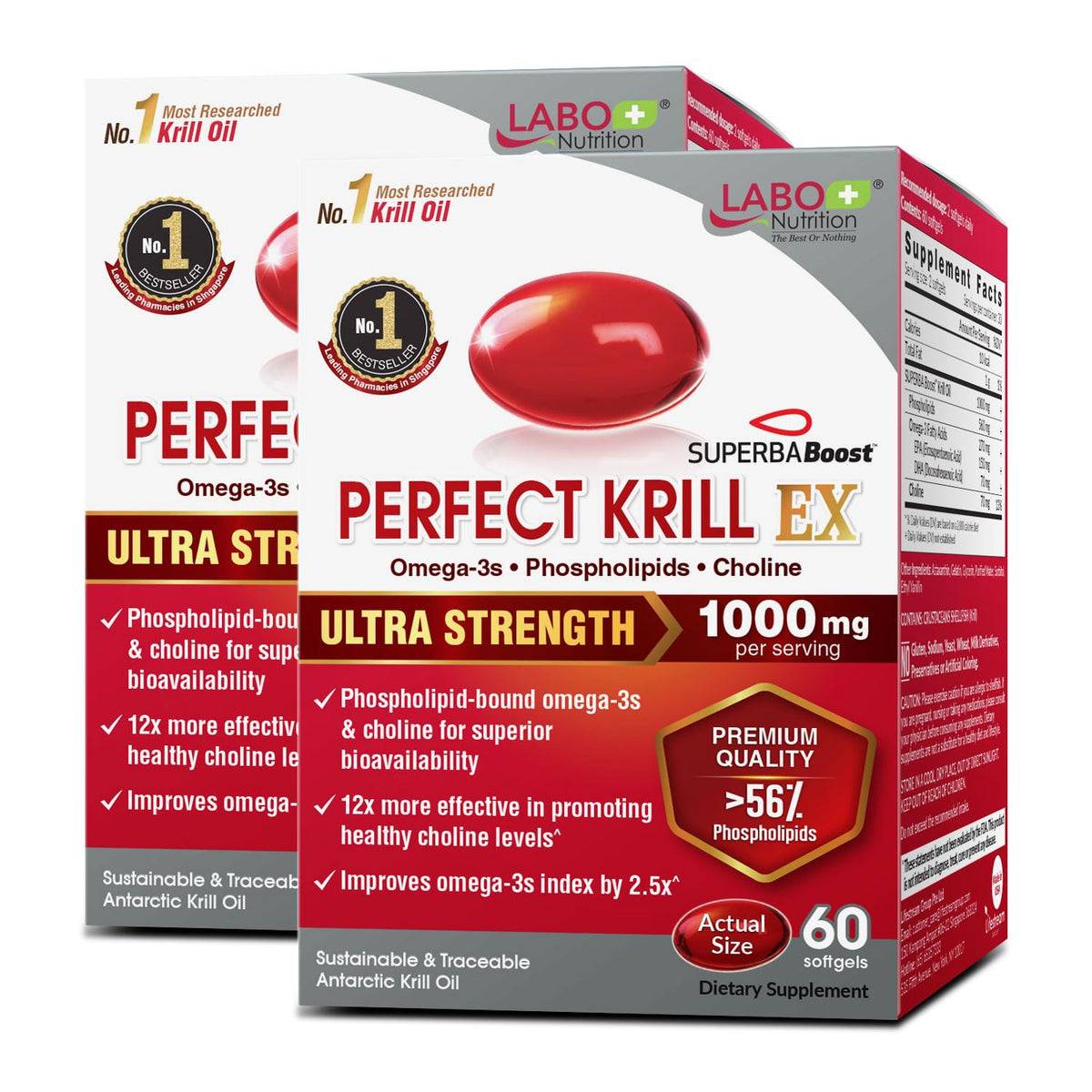 Omega-3 Krill Oil 60 Ct x 2 Pack I78519