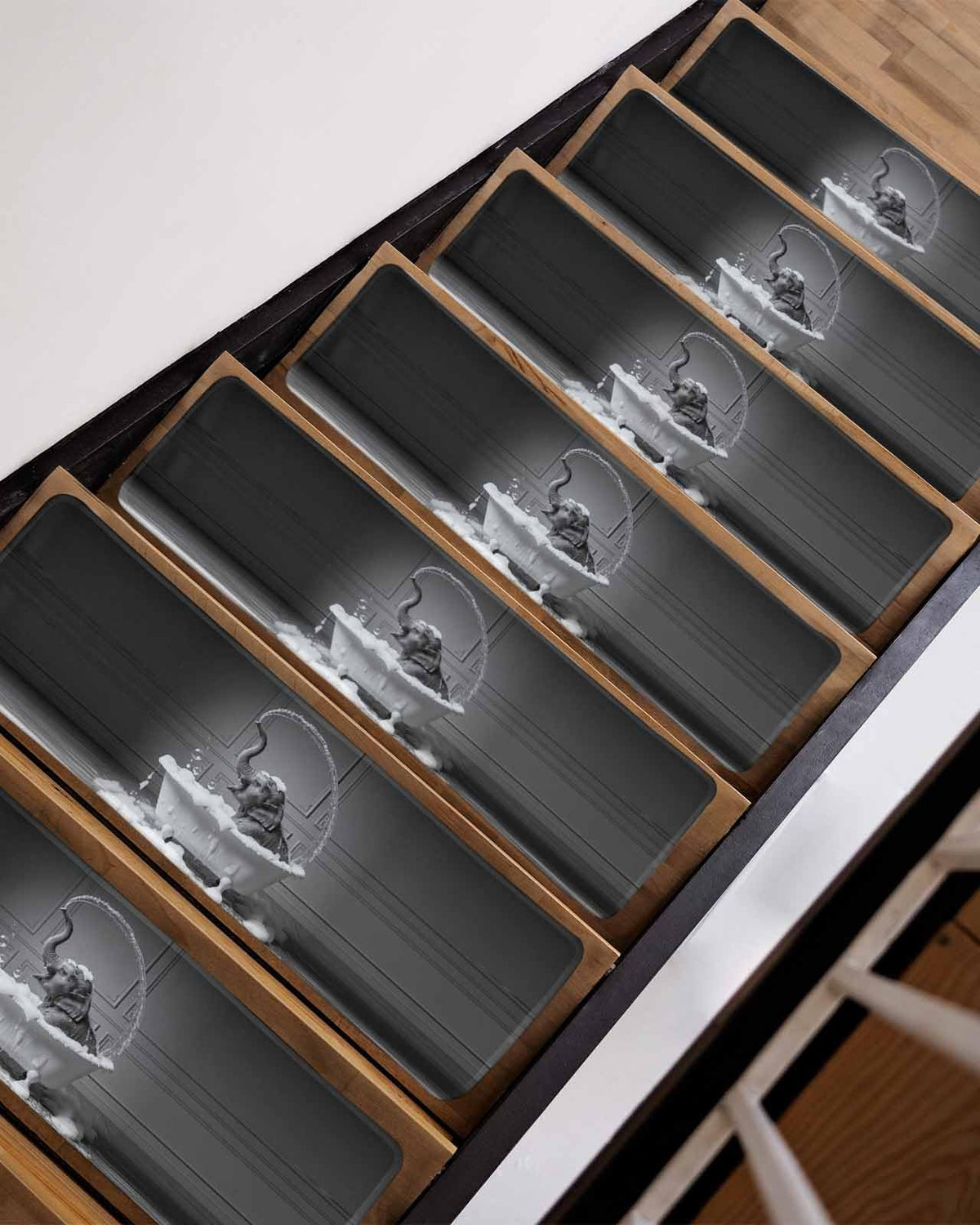 Grey Non Slip Stair Treads 15PCS R6738