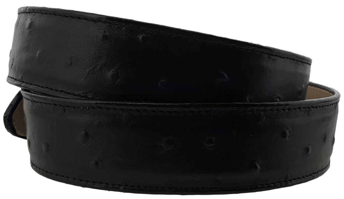 Black Leather Western Cowboy Belt K585
