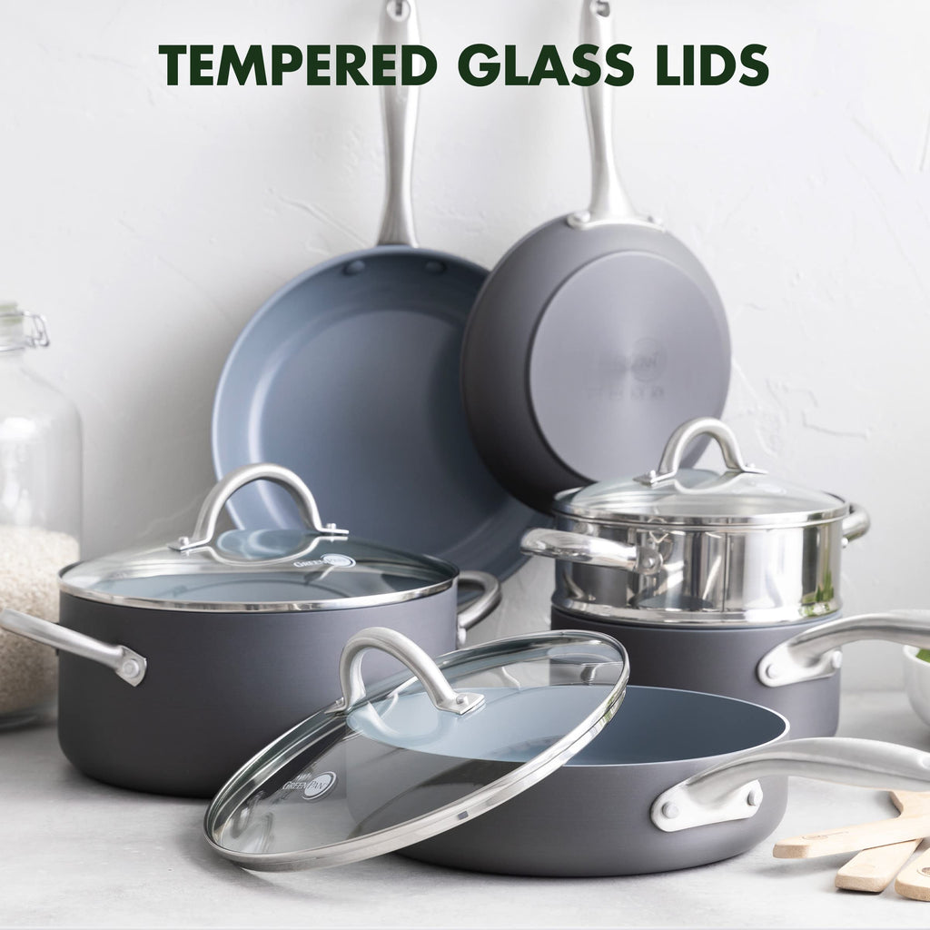 Hard Anodized Ceramic Nonstick 12 Piece Cookware Set L723672