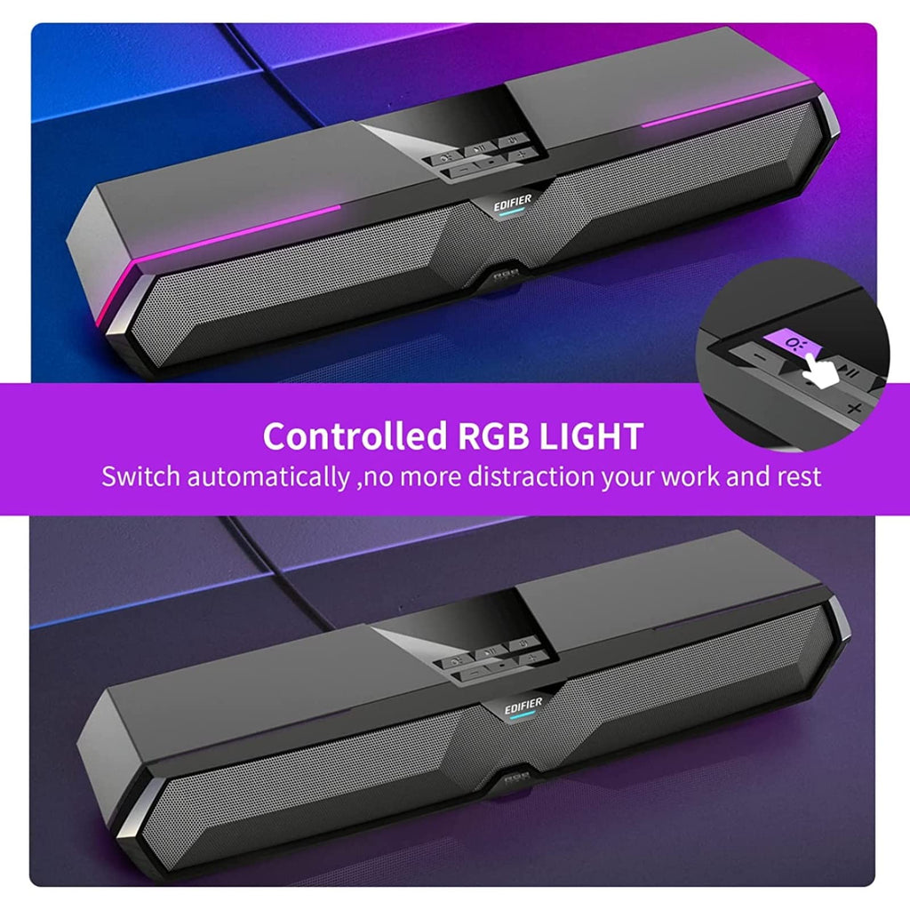 Computer Sound Bar with Deep Bass RGB Microphone Bluetooth 5.3 USB N695