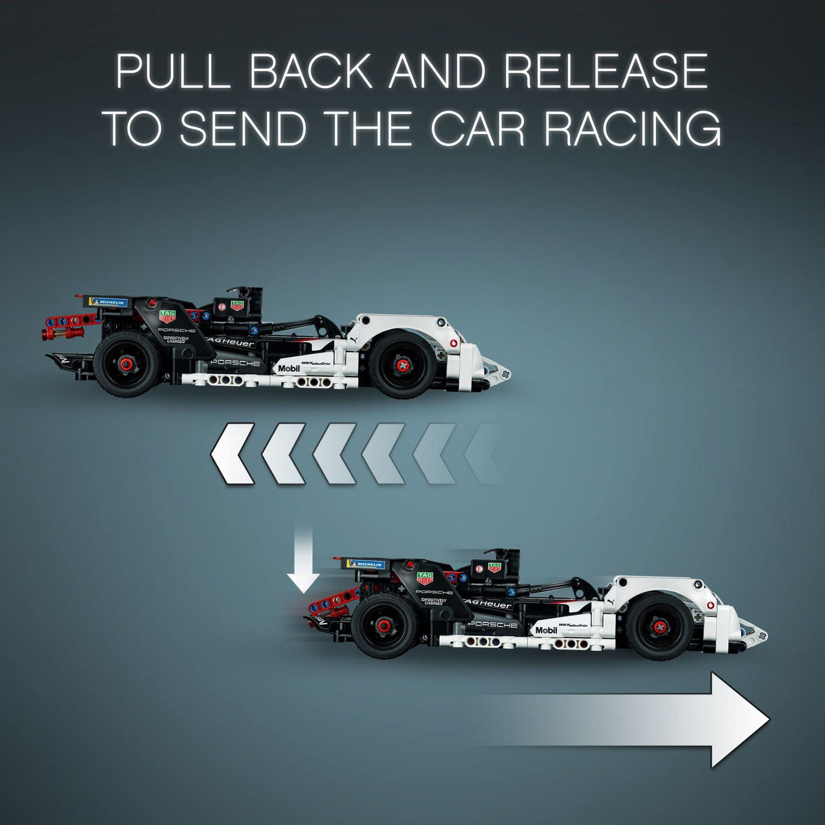 Pull-Back Race Car Model Building Set F856