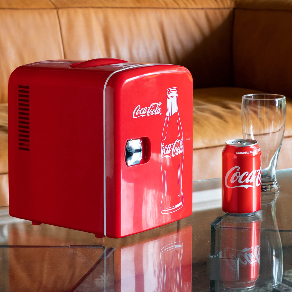 4L 6 Can Mini Fridge Portable Cooler Red A39177