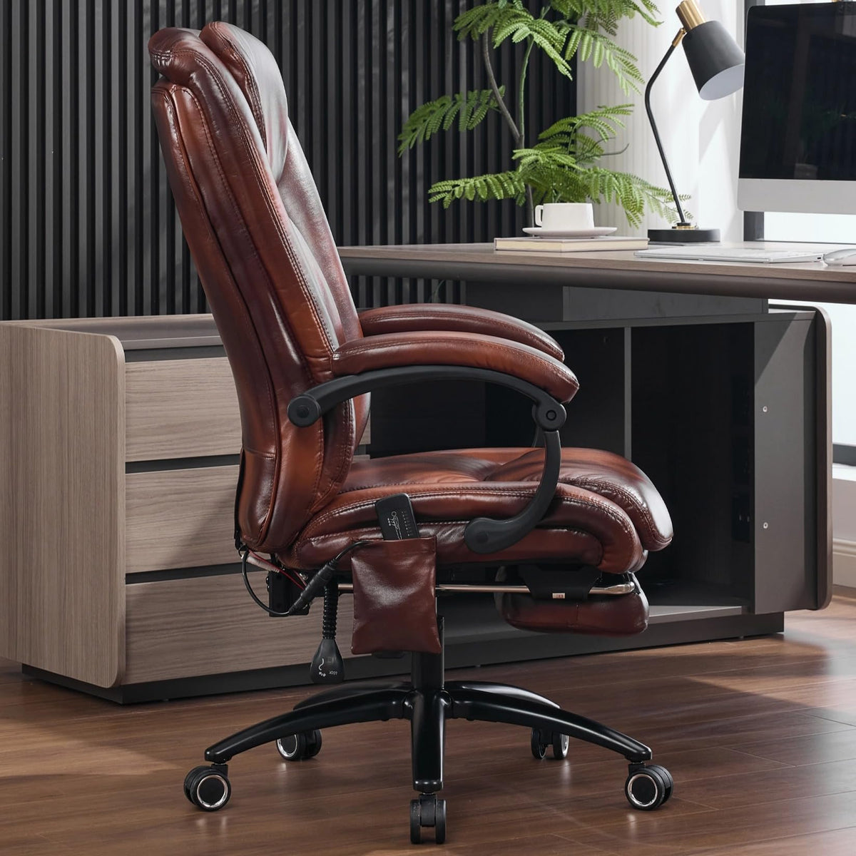 Massage Office Chair with Heat and Foot Rest J30022