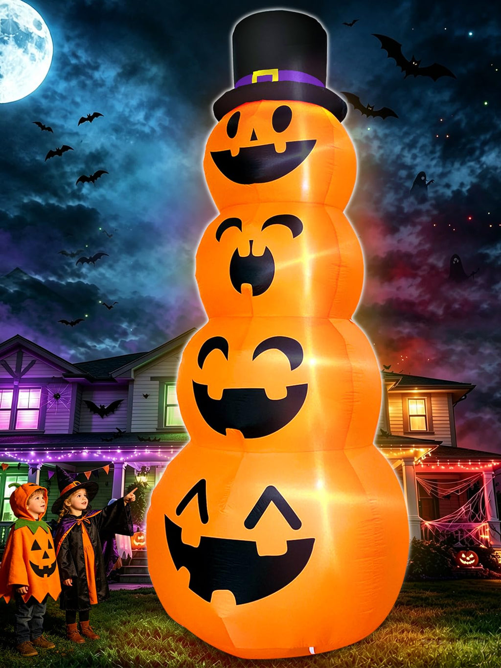 12FT Giant Witch Pumpkin Halloween Inflatables E206125