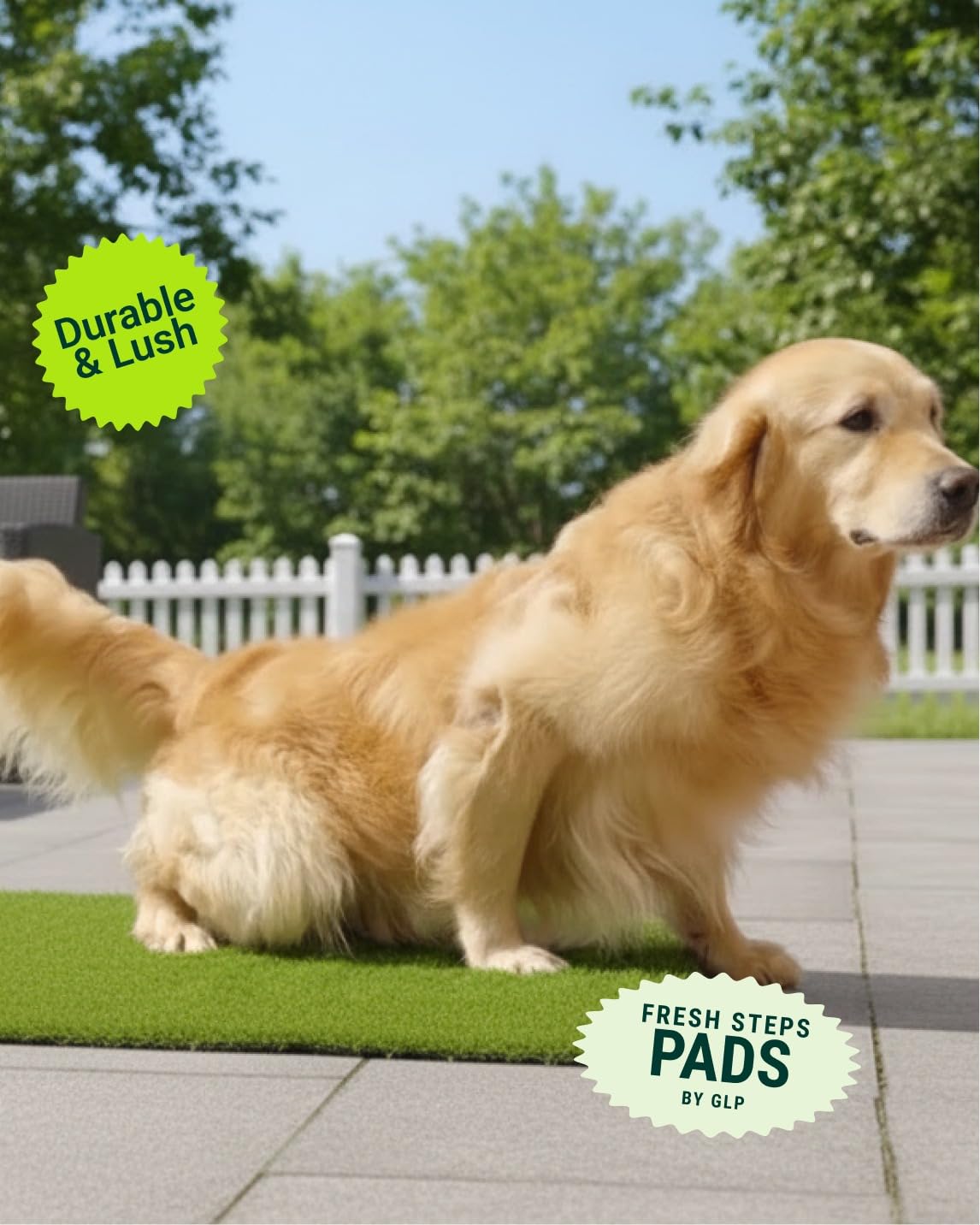 Artificial Grass Dog Potty Grass Pad Replacement 4-Pack 20x25” Reusable F386