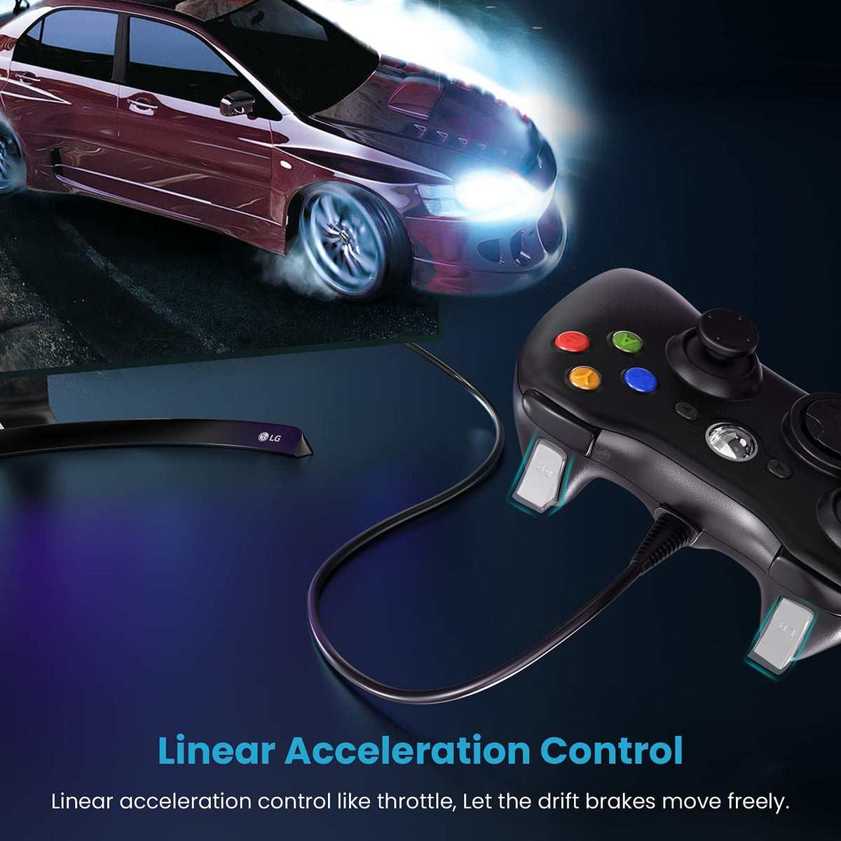 Wired Controller for Xbox 360 and PC K8260
