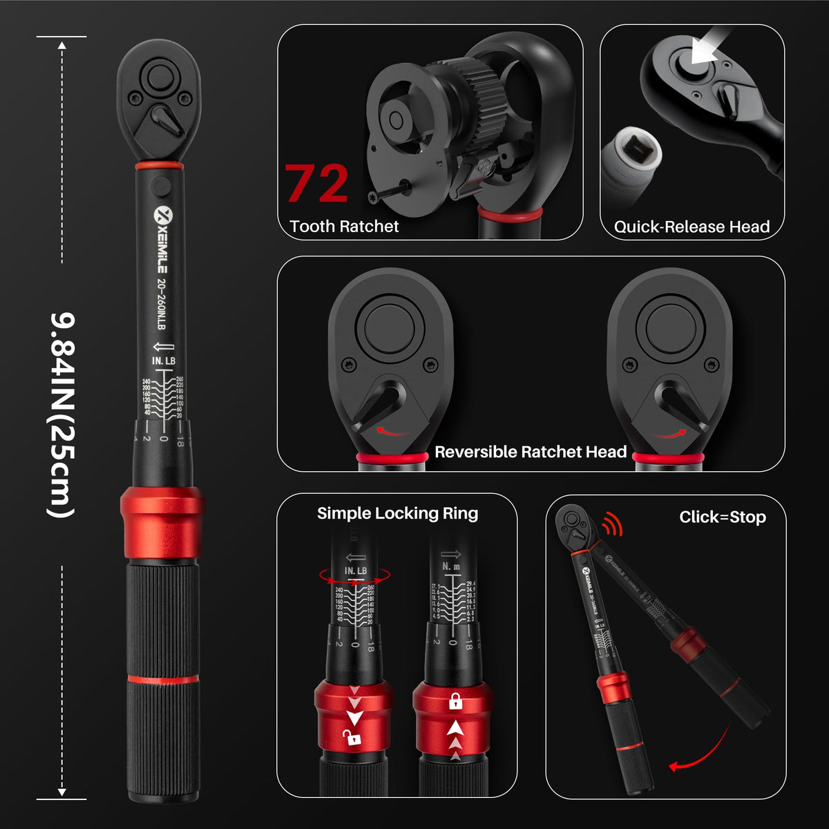 1/4" Drive Torque Wrench & Screwdriver Set M359337