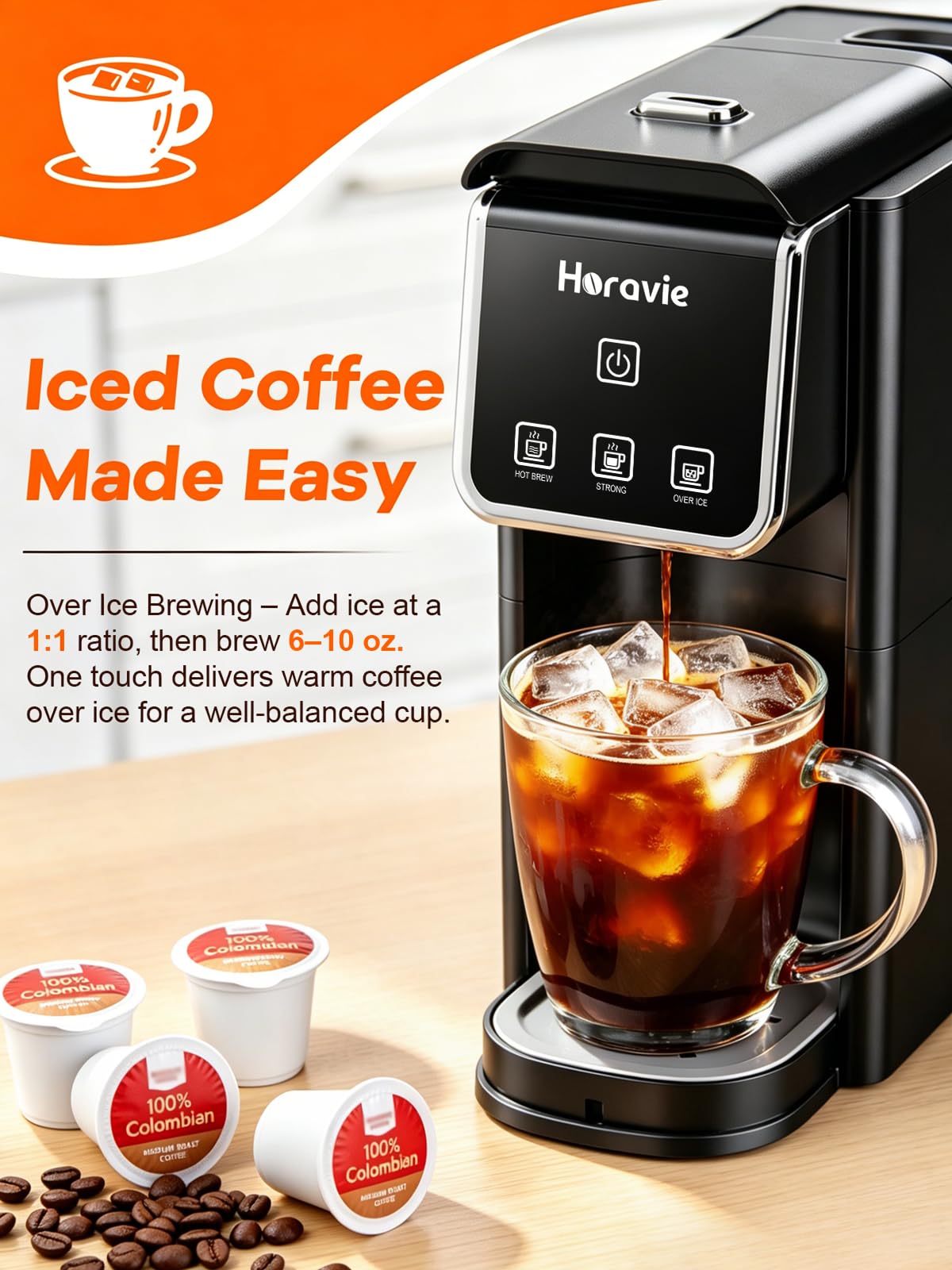 Black Single Serve Coffee Maker W659127