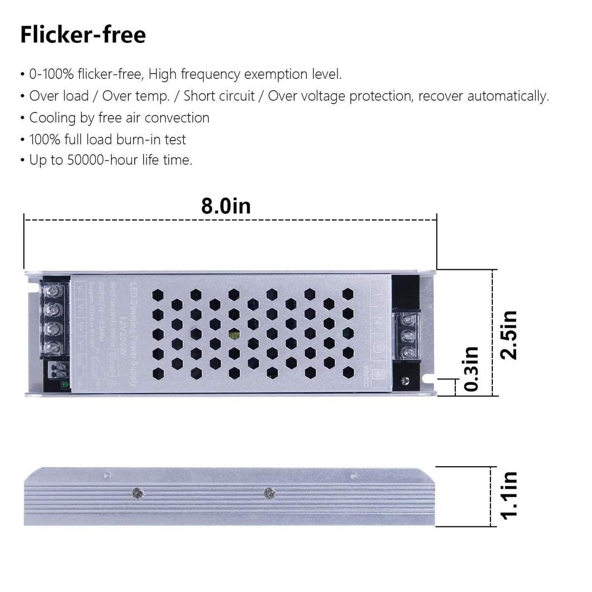 12V 200W Dimmable LED Driver J1222