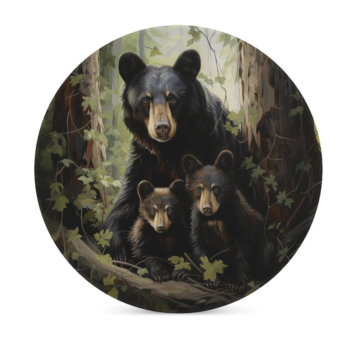 Absorbent Ceramic Stone Coasters Set of 4 Cork Base X792
