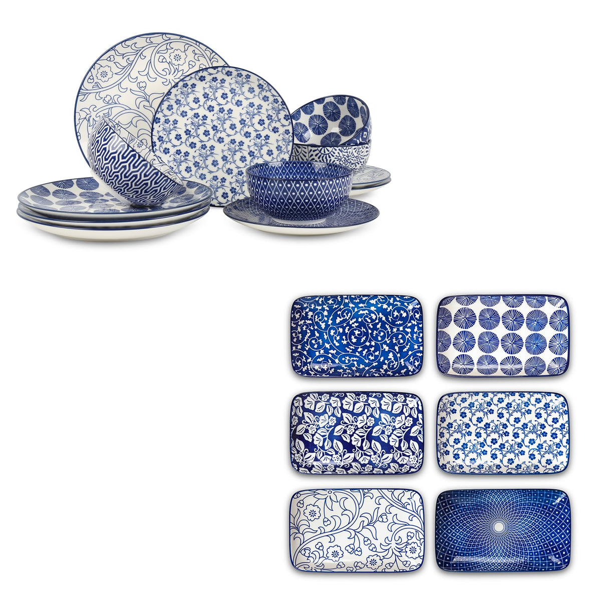Ceramic Dinnerware Set 12 Pieces W7553