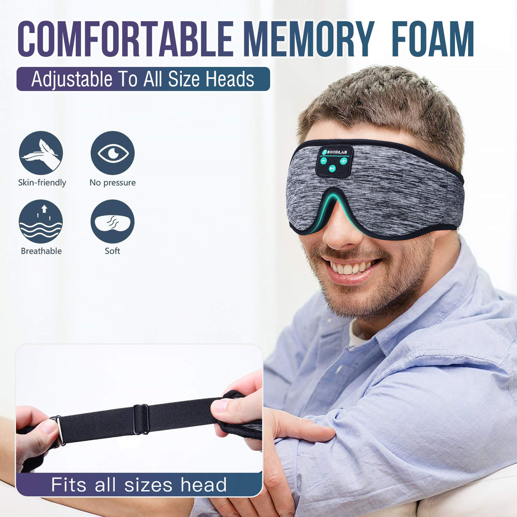3D Sleep Mask with Bluetooth Headphones N235157