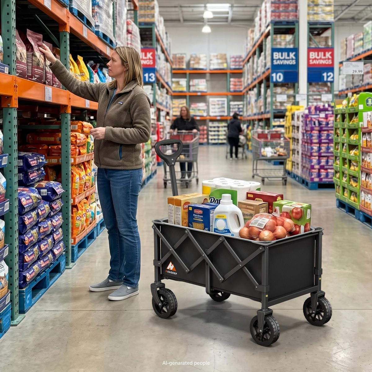 Collapsible Wagon Cart with Wheels C597113