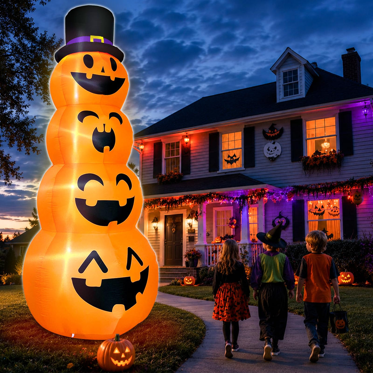 12FT Giant Witch Pumpkin Halloween Inflatables E206125