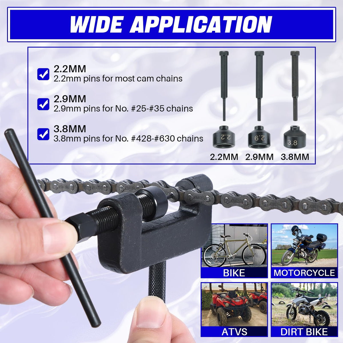Motorcycle Chain Breaker Tool Kit K158747
