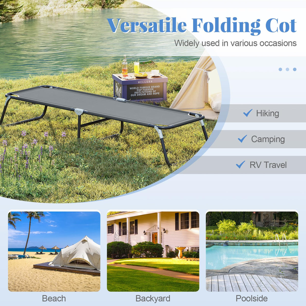 Folding Camping Cot C40382