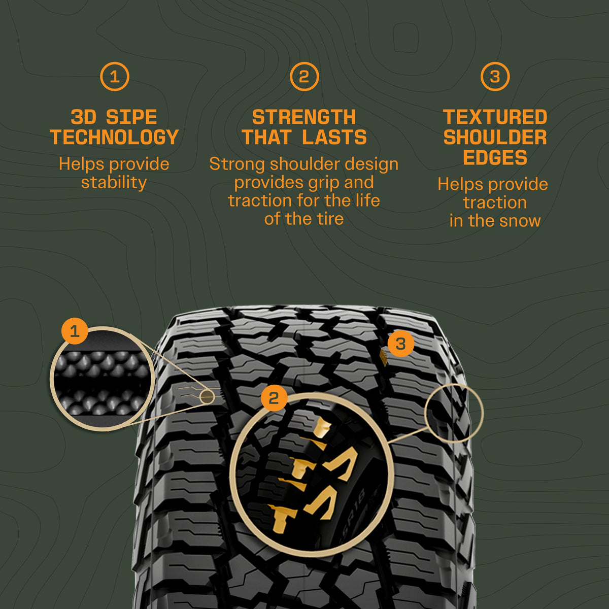 All-Terrain Tire LT275/60R20 Set of 1 X678