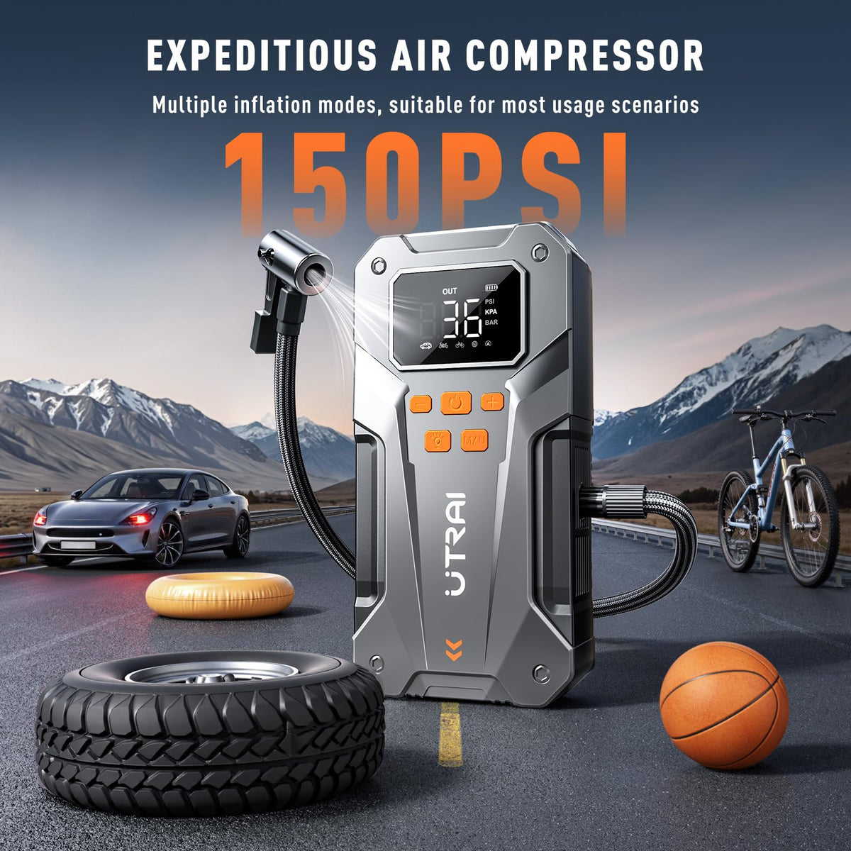 12V Jump Starter with Air Compressor R4684