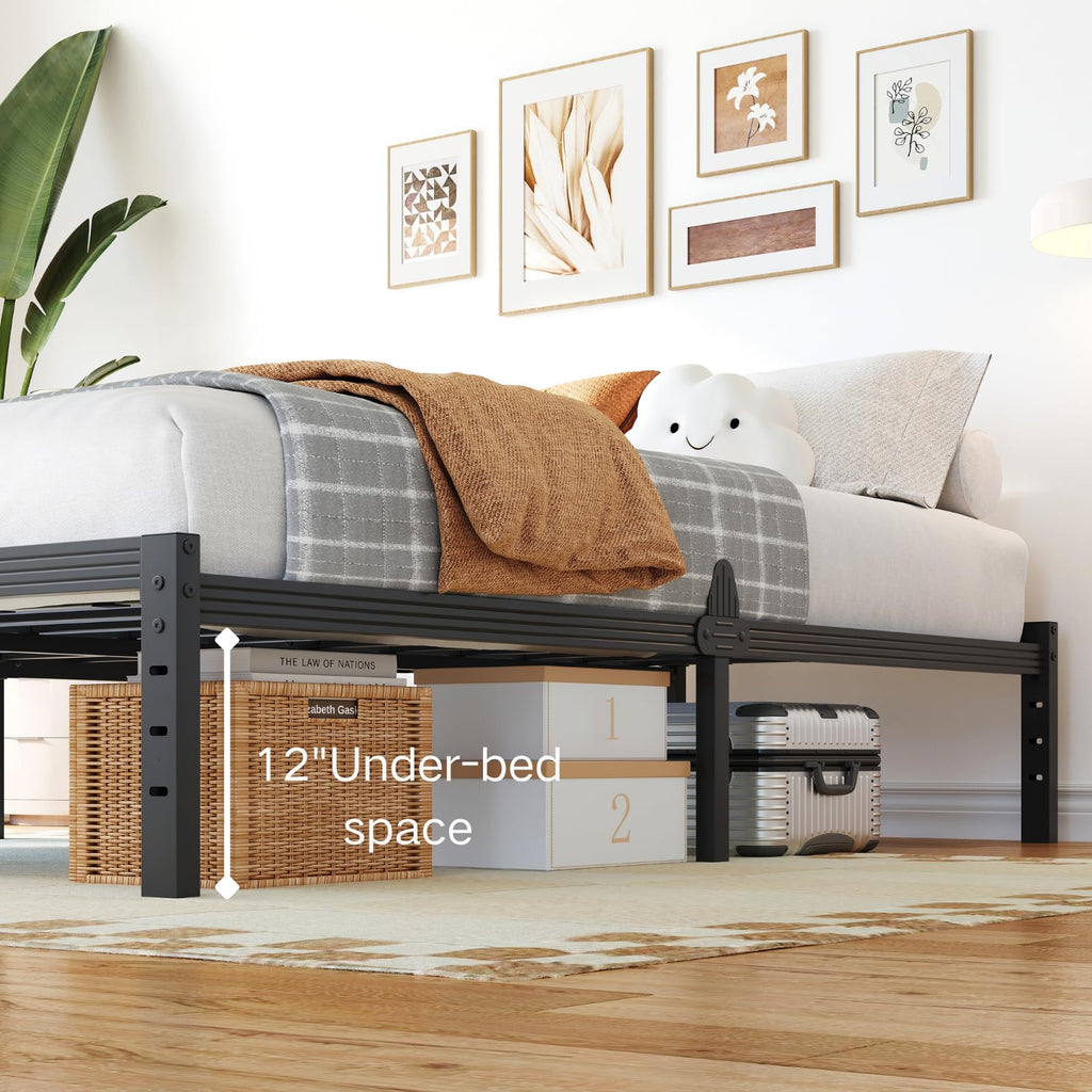 14 Inch Metal Platform Full Bed Frame with Storage P230