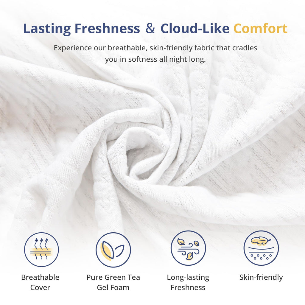 Twin Memory Foam Mattress 5 Inch Medium Firm White Z435515