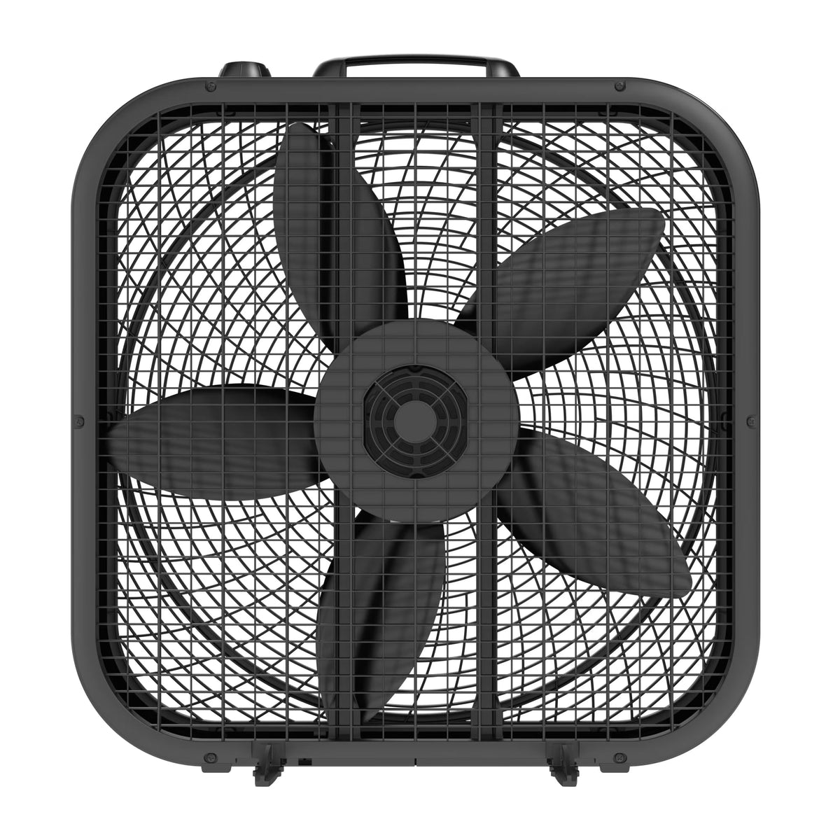 20-Inch Classic Box Fan, Three-Speed, Quiet, Tabletop with Carrying Handle, White A176159