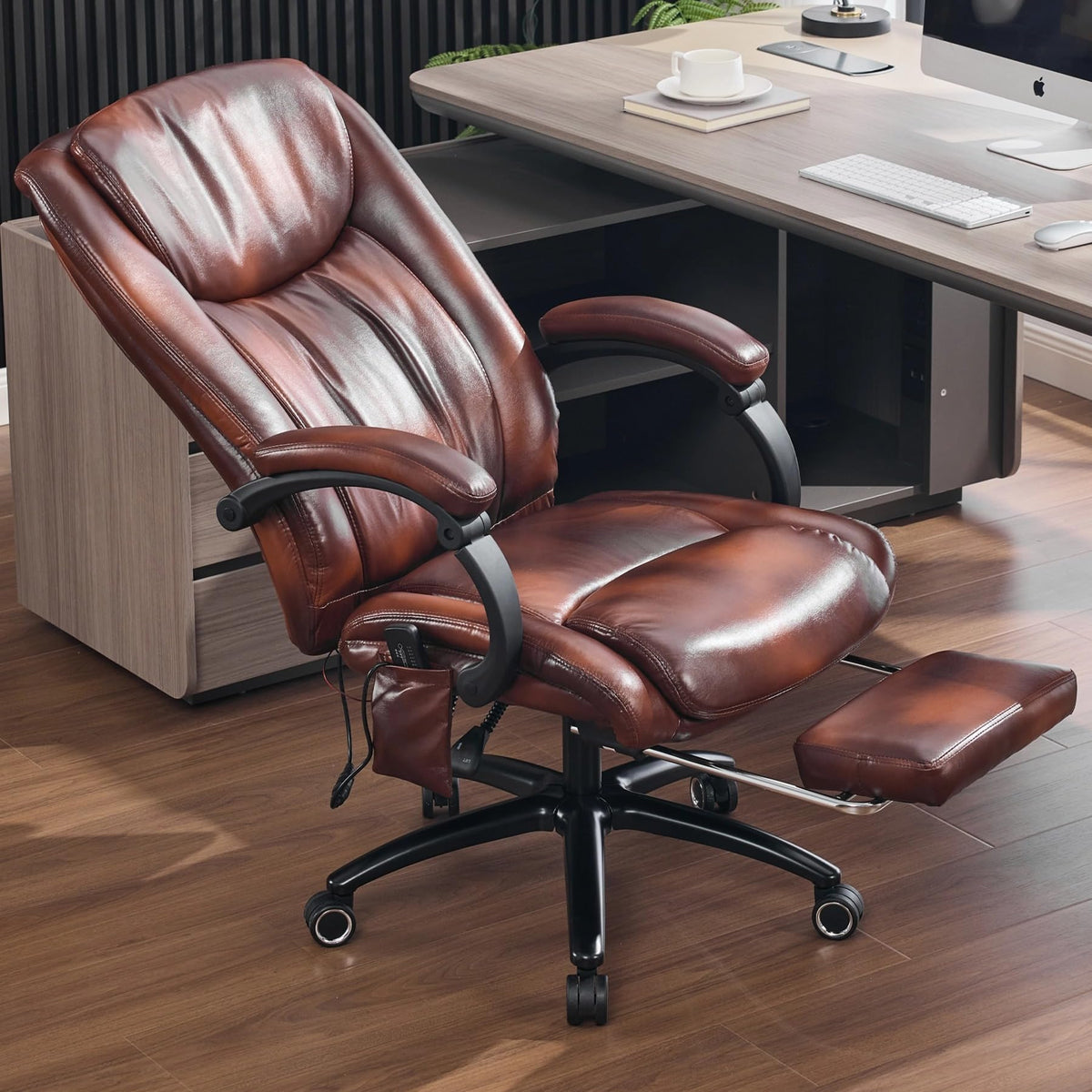 Massage Office Chair with Heat and Foot Rest J30022