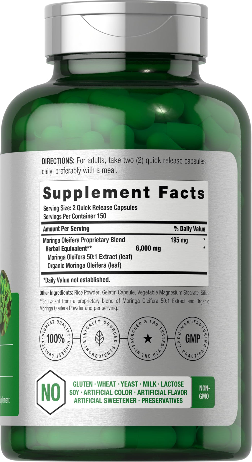 Moringa Oleifera 300 Capsules W188206