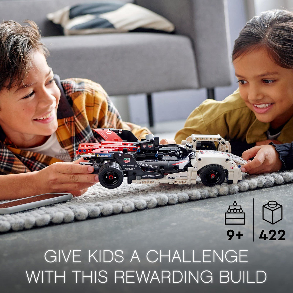 Pull-Back Race Car Model Building Set F856