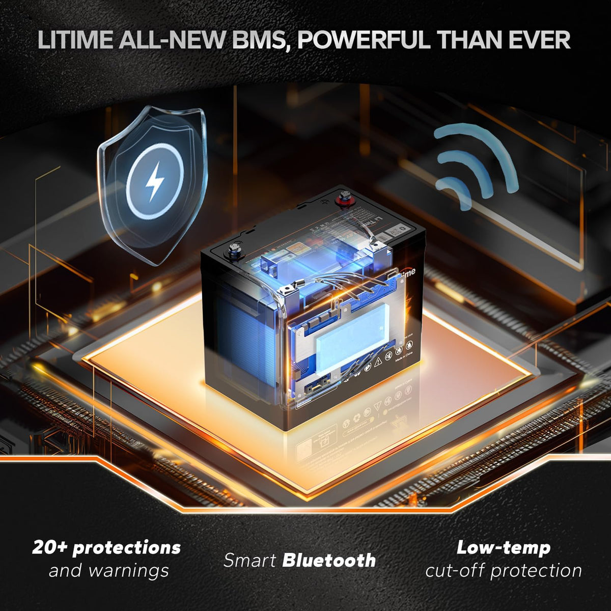 12V 100Ah Group 24 LiFePO4 Battery with Charger I20448