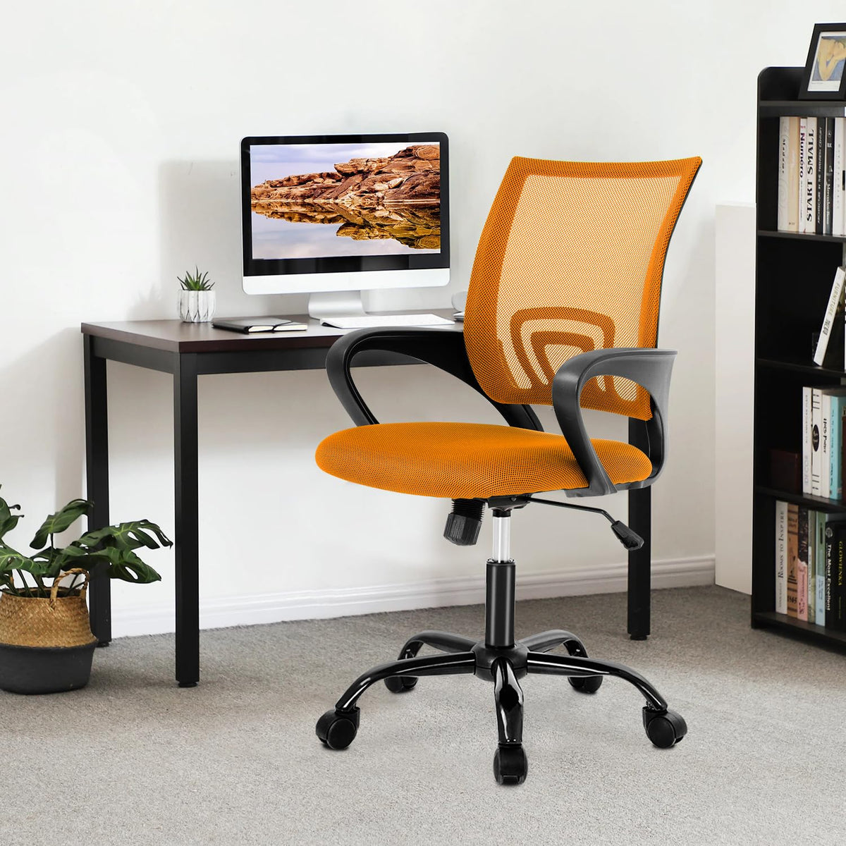 Orange Ergonomic Mesh Office Chair L287435