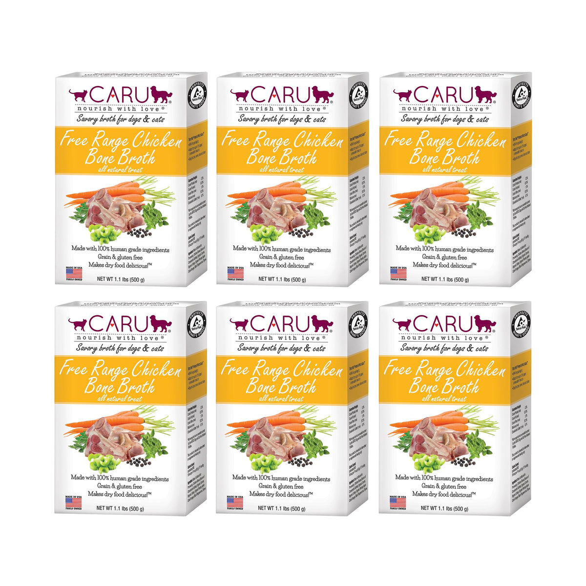 Free Range Chicken Bone Broth 17.6 oz 6 Pack R619