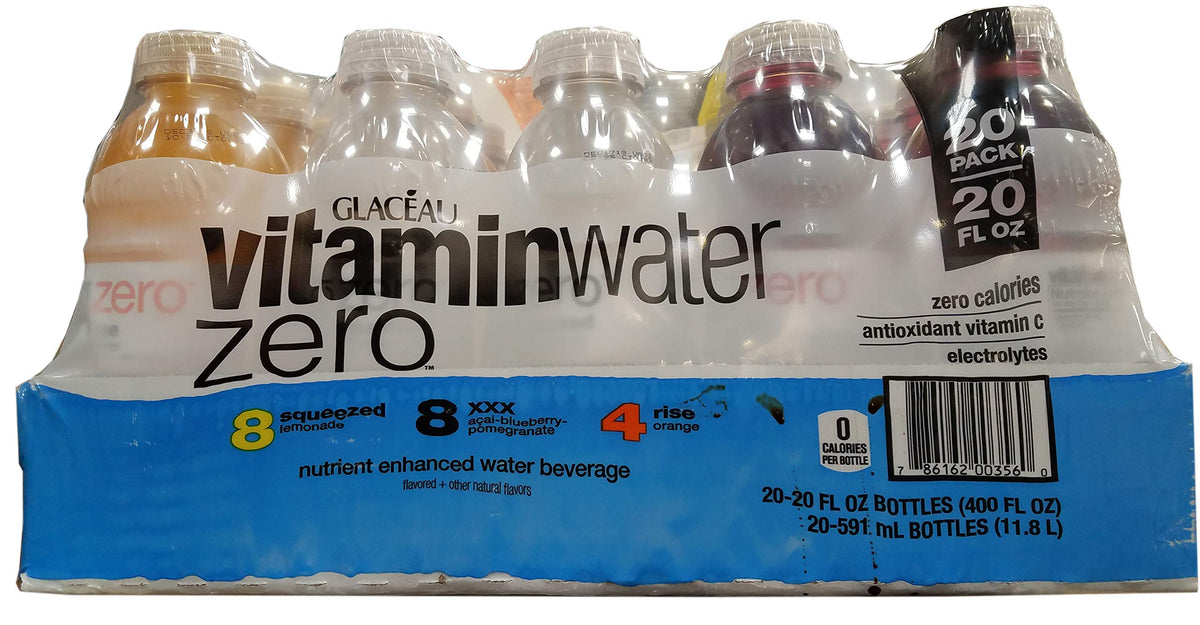 Vitamin Water Zero Variety Pack 20 Fl Oz (Pack of 20) M796019