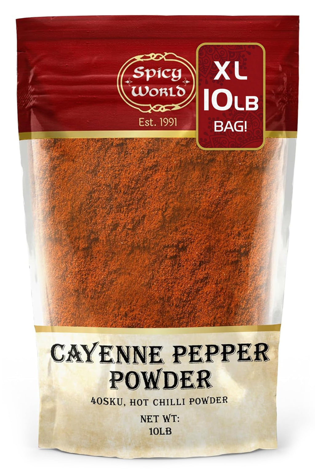 Cayenne Pepper Powder 10 Pound Bulk Bag A751