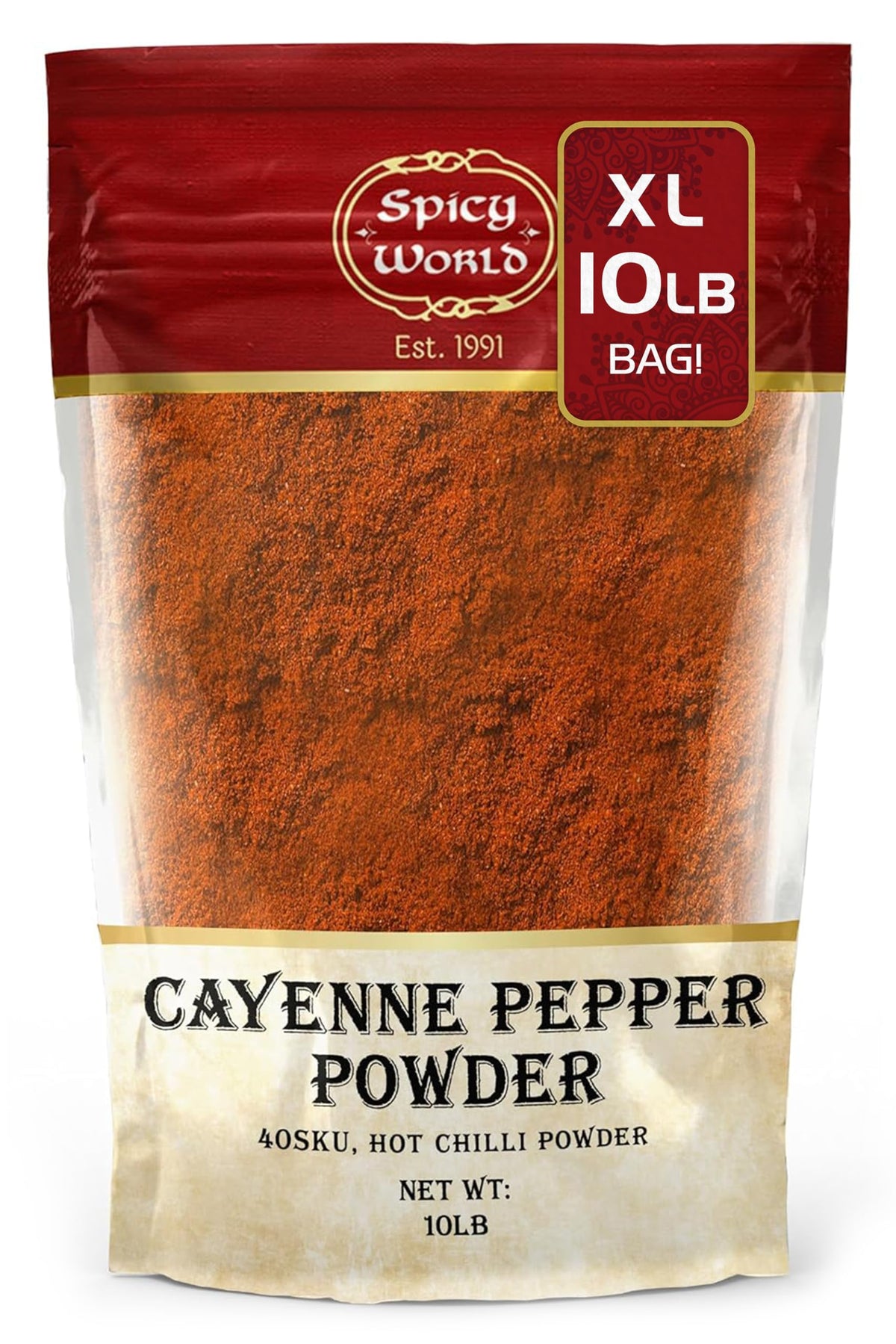 Cayenne Pepper Powder 10 Pound Bulk Bag A751