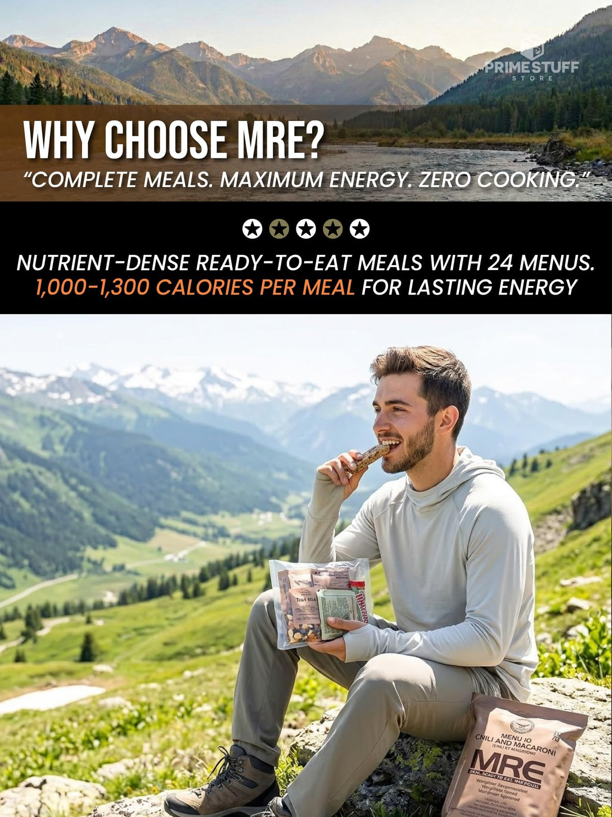 Meals Ready to Eat 12 packs with Flameless Heater L352118