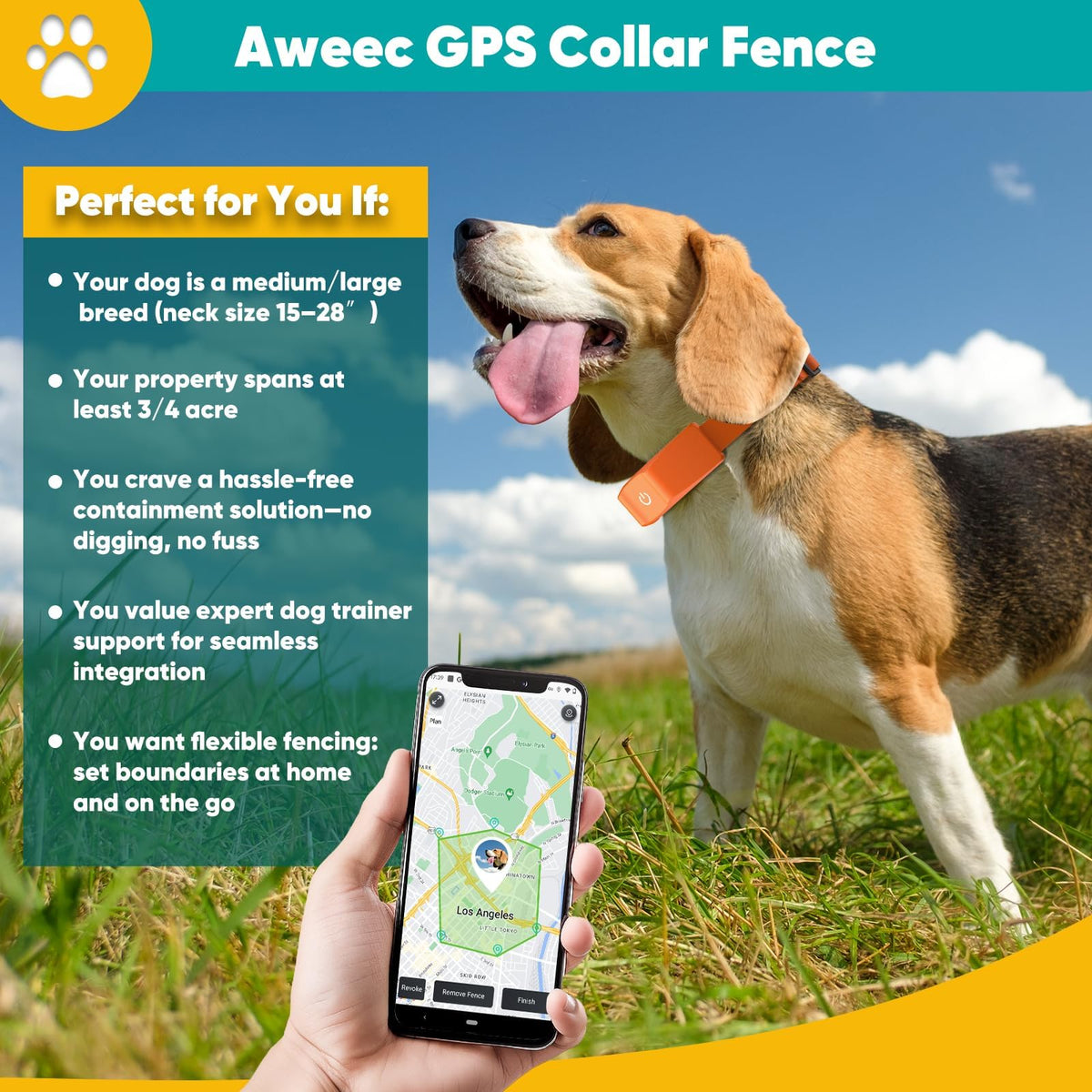Wireless Dog Fence with Training Collar I382