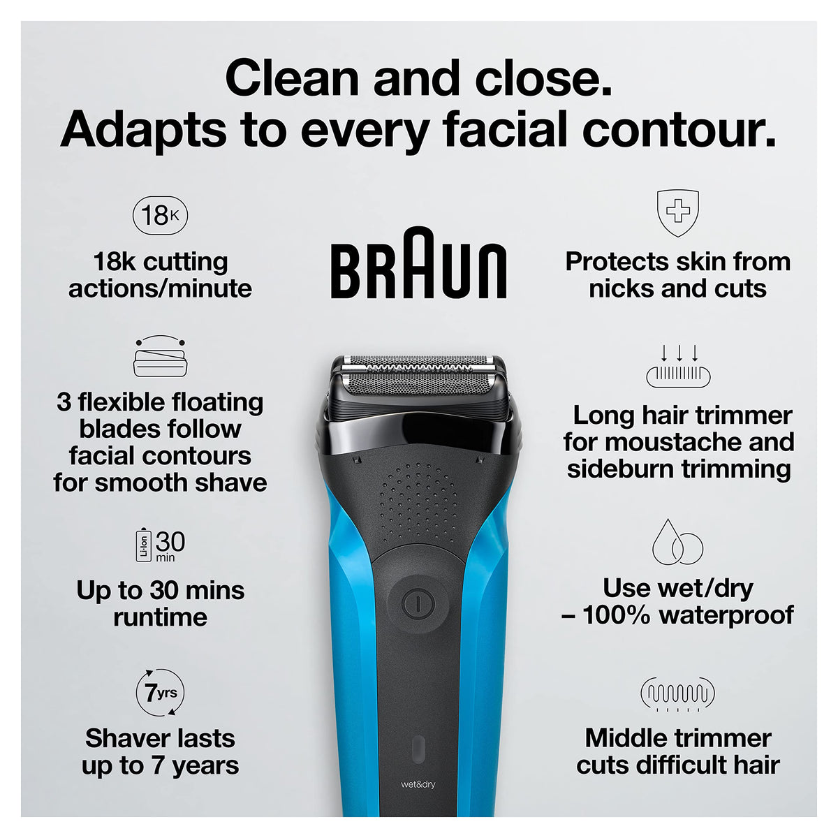 Wet & Dry Electric Shaver I74711