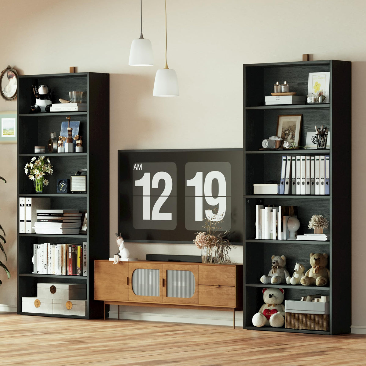70" Tall 6 Tiers Bookshelf X835741