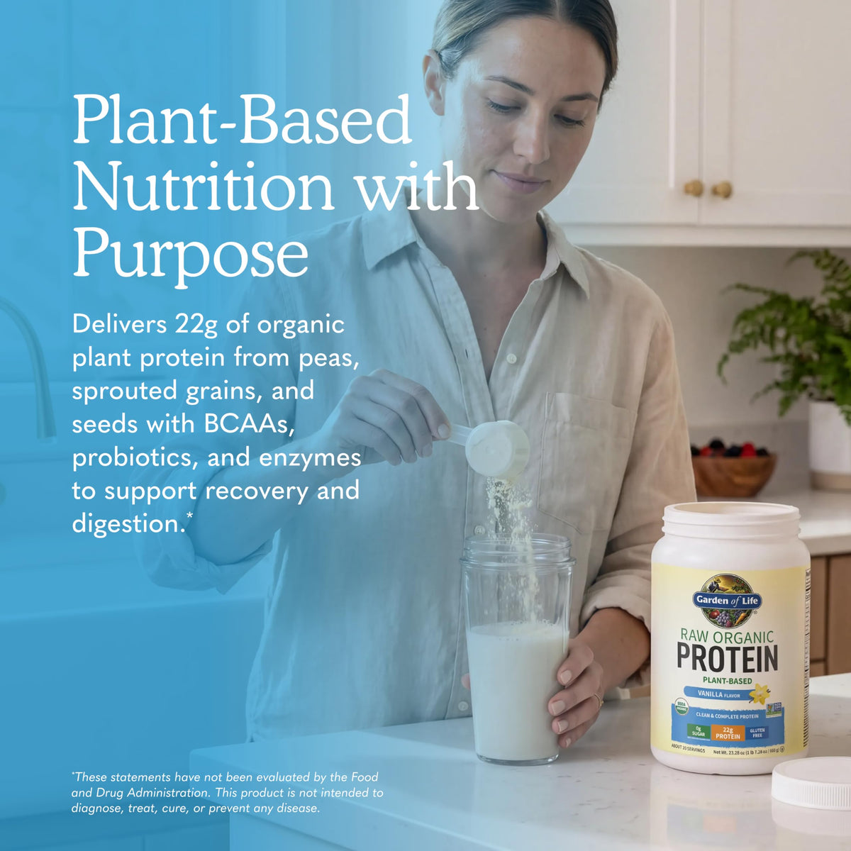 Organic Vegan Vanilla Protein Powder O948091