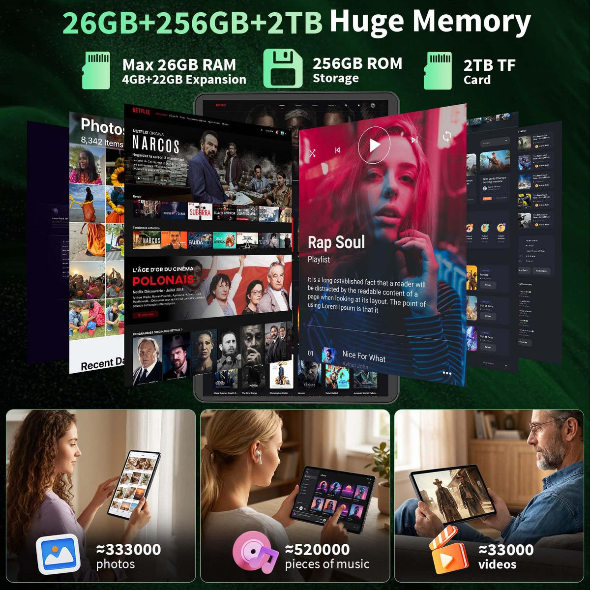 Android 16 Tablet with Keyboard T827507