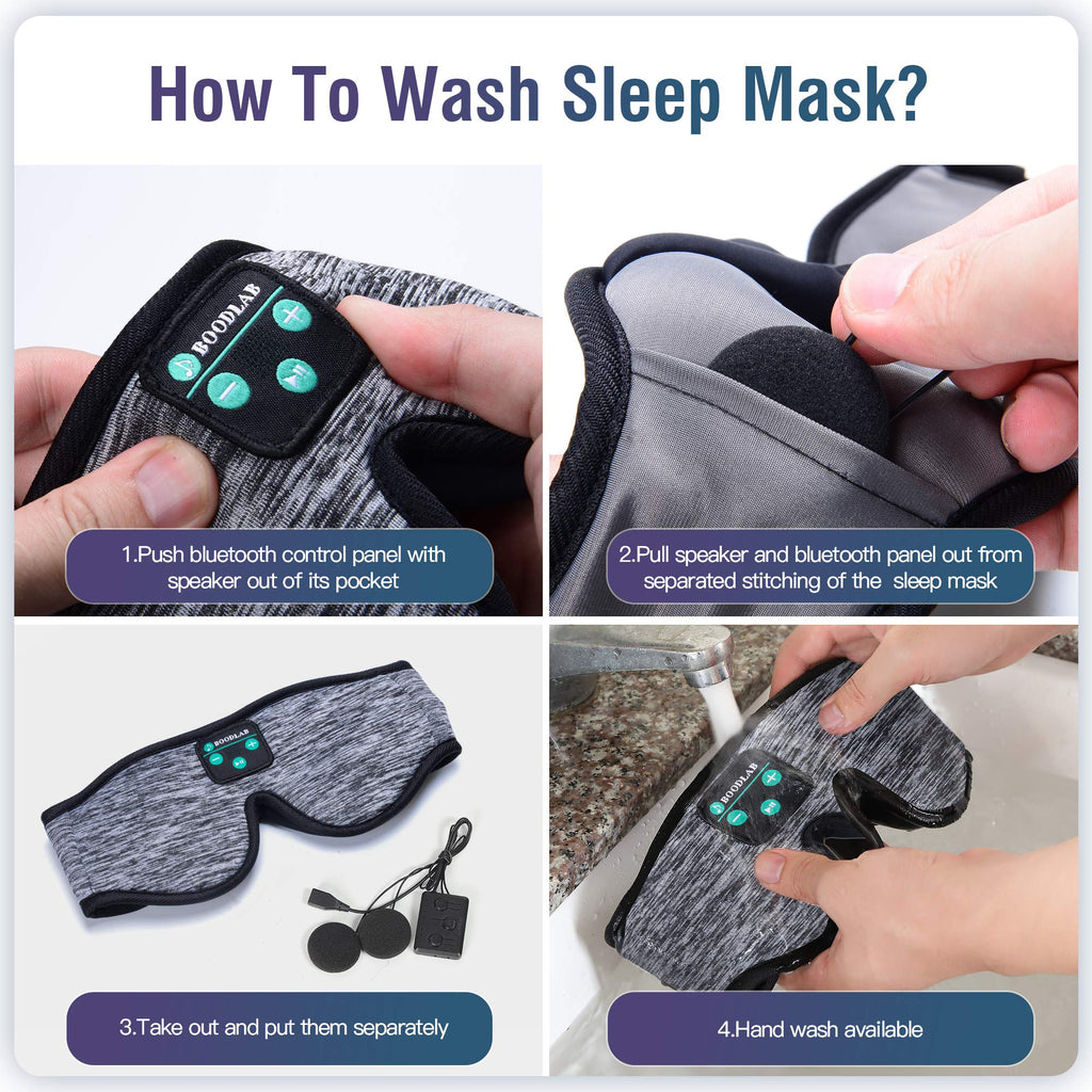 3D Sleep Mask with Bluetooth Headphones N235157