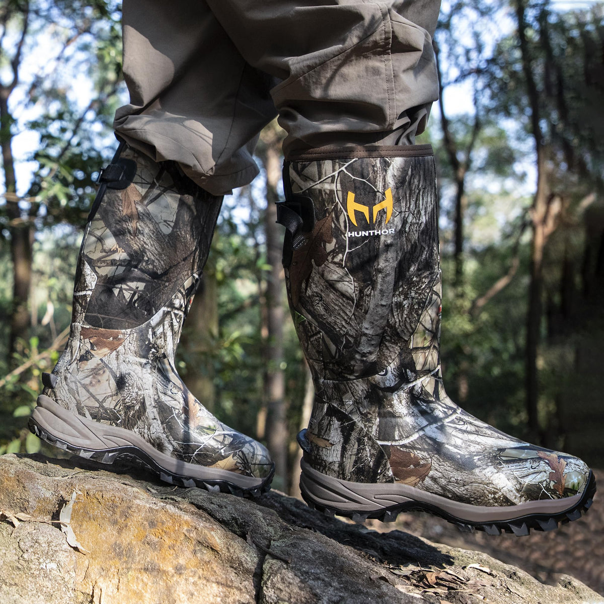 Waterproof Insulated Rubber Hunting Boots X2863