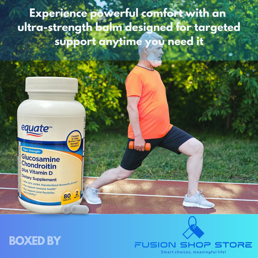 Triple Strength Glucosamine Chondroitin Vitamin D Tablets 80ct I726
