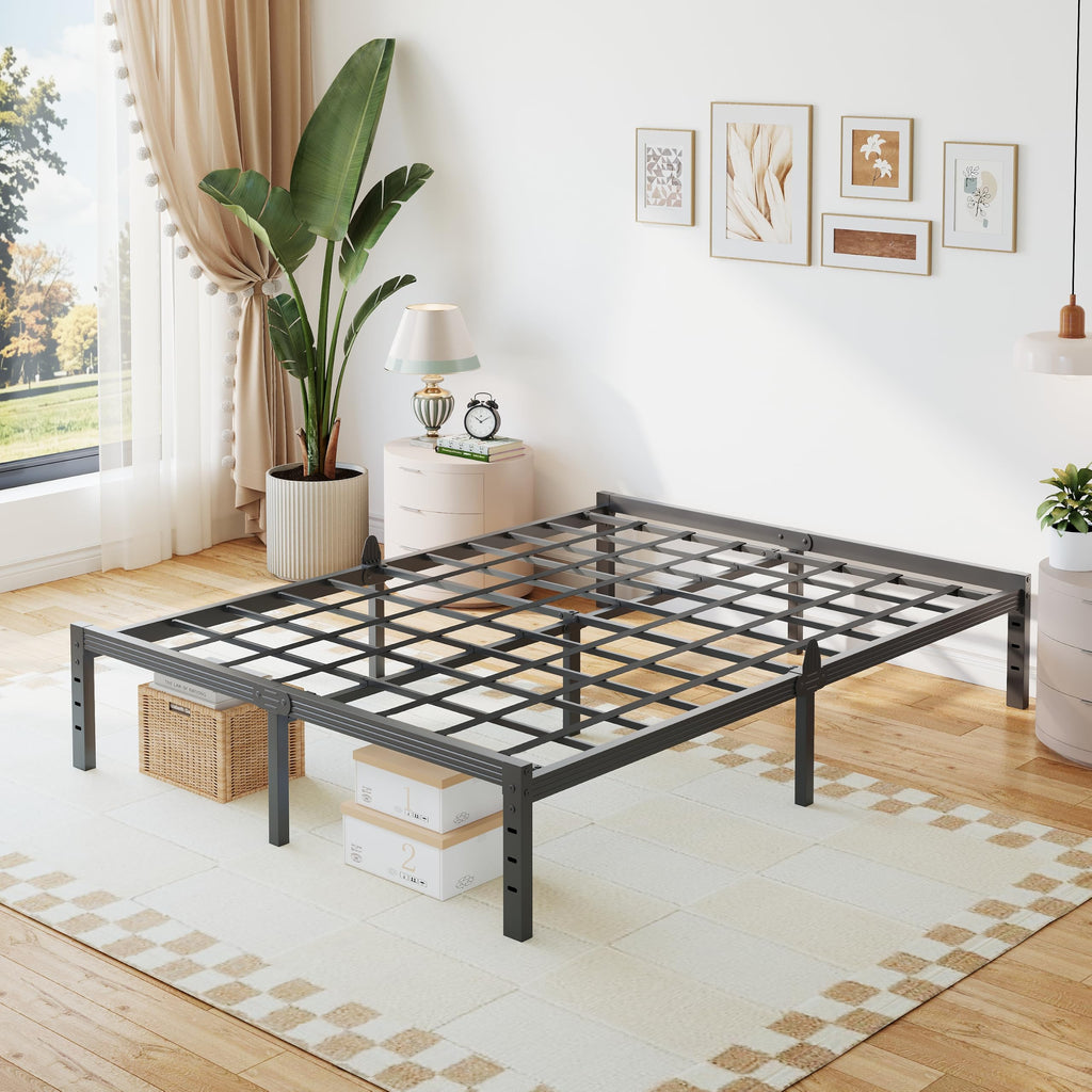 14 Inch Metal Platform Full Bed Frame with Storage P230