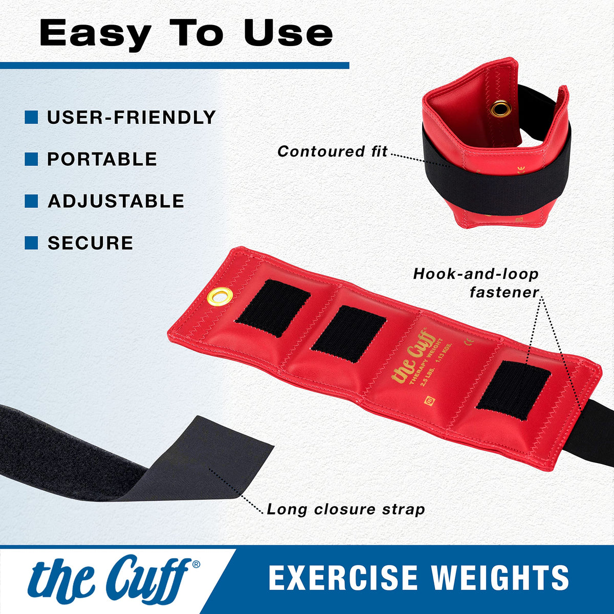 Adjustable Ankle and Wrist Weight 10 lb Brown E787742