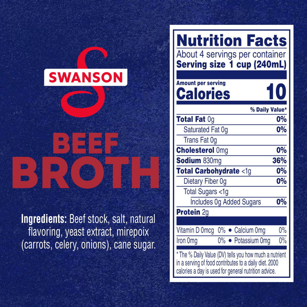 Beef Broth 32 oz Carton B4584